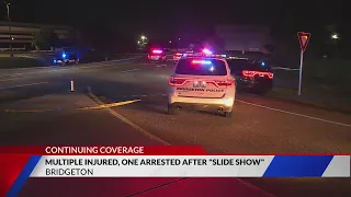 Illegal car show ends with injuries, arrest
