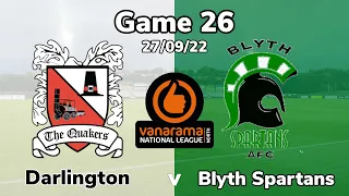 2022/2023 game 26 - Darlington v Blyth Spartans 27/09/22