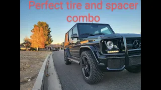 Perfect G WAGON Tire and Spacer Combo (G63 AMG)