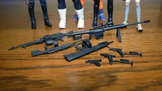 These are NOT Little Armory 1/12 Scale Guns (AA12, G18c, RPK, M82 Barrett, M240B)