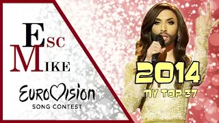 Eurovision 2014 - My Top 37 [With Rating]