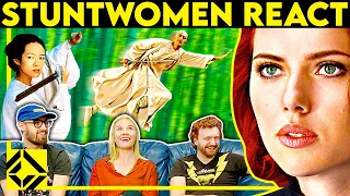 Stuntwomen React to Bad & Great Hollywood Stunts 1