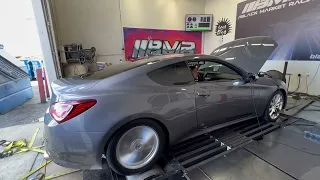 Genesis Coupe 3.8L BK2 Turbo 91 vs E85 (Ethanol) Dyno Results Same Car SameDay 100 WHP Midrange Gain