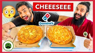 Mega Eating The Domino’s Cheese Dominator & The 4 Cheese Pizza | Veggie Paaji