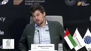 komentar pertama magnus carlsen setelah berhasil mempertahankan gelar juara dunia!