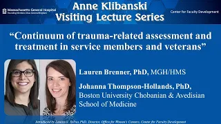 2023 Anne Klibanski Visiting Lecture Series 06 with Drs. Lauren Brenner & Johanna Thompson-Hollands