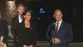 Prince Harry, Meghan Markle open training facility for veterans