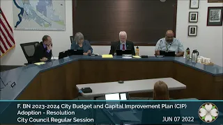 City Council Regular Session 6/7/2022