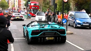 Supercar convoy causing CHAOS on London Streets 🤯