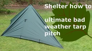 ultimate tarp shelter how to: enclosed pyramid