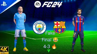 FC 24 - Manchester city vs FC Barcelona |  UEFA Champions League Final 2024 Full Match | PS5™
