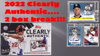 2022 Topps Clearly Authentic Baseball Hobby Box Break