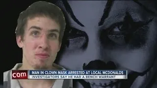 Man In Clown Mask Arrest At Local McDonalds