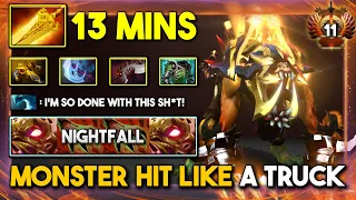 MONSTER HIT LIKE A TRUCK CARRY Lifestealer 13Mins Radiance Burn DPS Item Build 7.35d DotA 2