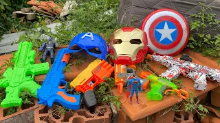 Collecting Tembakan Nerf Gun war Gun, Revolver, Gear Light Gun AK47 Sniper Rifle, Spiderman Gun #126