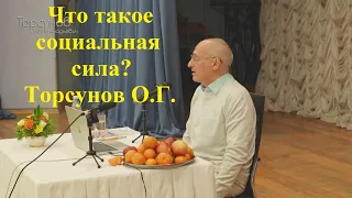 Что такое социальная сила? Торсунов О.Г.