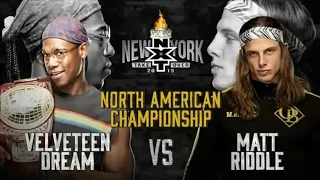 WWE NXT TakeOver New York 2019: Velveteen Dream vs. Matt Riddle - Official Match Card