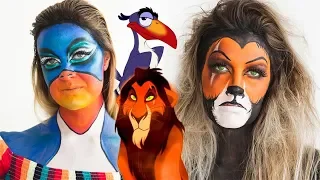 Disney's The Lion King SCAR, ZAZU, SIMBA, & RAFIKI Makeup Tutorial