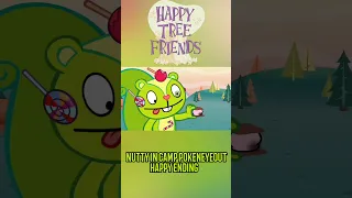 NUTTY IN CAMP POKENEYEOUT GOOD ENDING HTF #htf #shorts #htf2023 #happytreefriends