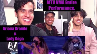 Lady Gaga & Ariana Grande MTV VMA Performance (VVV Era Reaction)