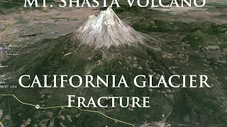 9/21/2014 -- Glacier breaks off Mt. Shasta Volcano in North California - Lahar mud flow