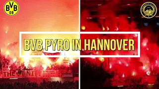 Hannover - Dortmund | BVB-Fans Pyro In Hannover | Fans Dortmund in DFB POKAL | H96 vs BVB 0.2