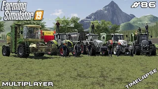 GRASS silage harvest in MOUNTAINS | Kornau | Multiplayer Farming Simulator 19 | Episode 86