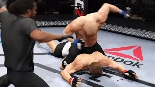 Khabib vs. GSP (EA Sports UFC 2) - CPU vs. CPU