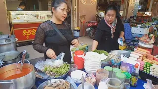 Chhar Ampov Market In The Morning - Breakfast And Fresh Food - Phnom Penh Street Food