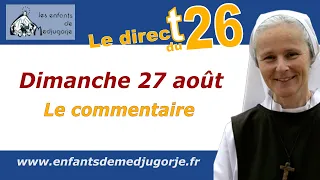 Commentaire seul du message du 25 août 2023 de Medjugorje