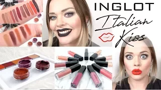 INGLOT Italian Kiss Collection | NEW Eyeshadow, Gel Liner and Lip Swatches