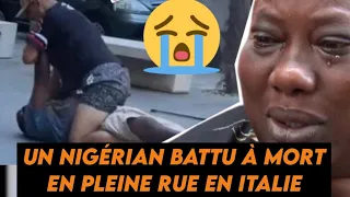 🔴UN NIGÉRIAN PÈRE DE DEUX ENFANT, À ÉTÉ BATTU À MORT EN PLEIN JOUR EN ITALY💔😭. #racisme #italy  #blm