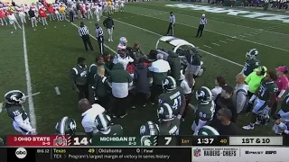 Michigan State DB Jaden Mangham Suffers Scary Injury vs Ohio State | 2022 College Football