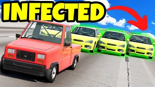 Hide and Seek Zombie Mode In BeamNG Drive is TERRIFYING... (Infected Mod)