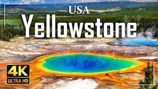 Yellowstone National Park 4K Video Ultra HD | Cinematic Travel Video | USA 4K