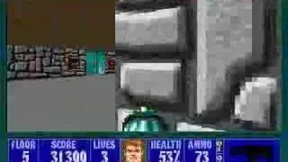 PC - Wolfenstein 3D - E6M5 100% Video