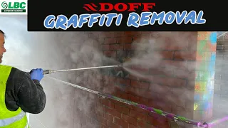 TOUGHEST Graffiti Removal Job Ever!!  - Doff Steam Cleaning