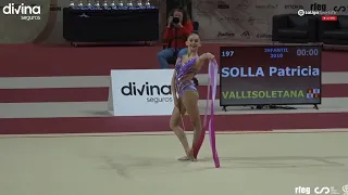 Patricia Solla (Vallisoletana, CYL) INFATIL 2010 CINTA 🥈Nacional Base Individual GR 2023