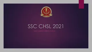 SSC CHSL 21 DV Documents Required #ssc #sscchsl #ssccgl #sscexam #ssccgl2022 #sscchsl2021