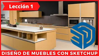 💥 Curso de Diseño de Muebles con SketchUp 💥 Desde cero y paso a paso. Lección 1