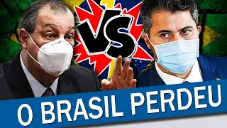 CLIMA TENSO ENTRE OMAR AZIZ E MARCOS ROGÉRIO NA CPI DA COVID