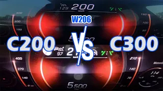 C300 vs. C200 (W206) | 100-200km/h & 0-100km/h | CarPerferormance Media