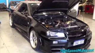 Amazing Turbo Sound - Nissan GT-R Skyline R34!