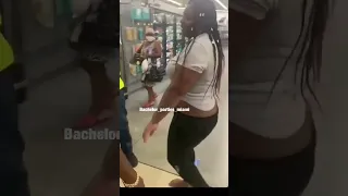 CRAZY WOMAN GOES NUTS AT WALMART  DESTROYING THE PRODUCE SECTION