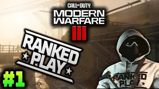 FIRST Game on RANKED PLAY! - MW3 Ranked Gameplay #1