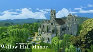 Willow Hill Manor | The Sims 4 Dark Academia Speed Build | Part 1 | CC