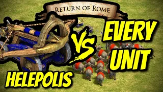 HELEPOLIS vs EVERY UNIT (Return of Rome) | AoE II: DE