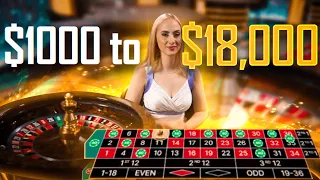 THE LUCKIEST ROULETTE SESSION OF ALL TIME!! ($1000 TO $18,000)