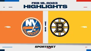 NHL Highlights | Islanders vs. Bruins - February 18, 2023