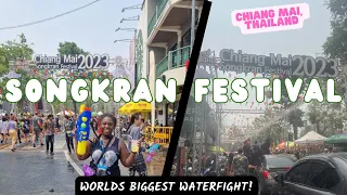 I went to THE BIGGEST WATER FIGHT IN THE WORLD! - Songkran Festival, Chiang Mai, THAILAND 2024
